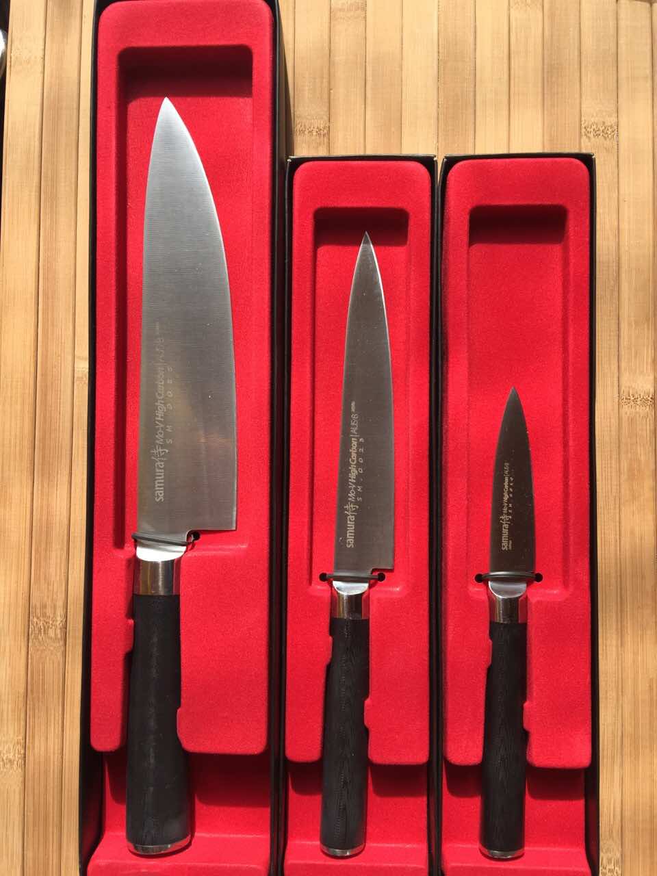 Три ножа Samura Mo-V SM-0010, SM-0023, SM-0085